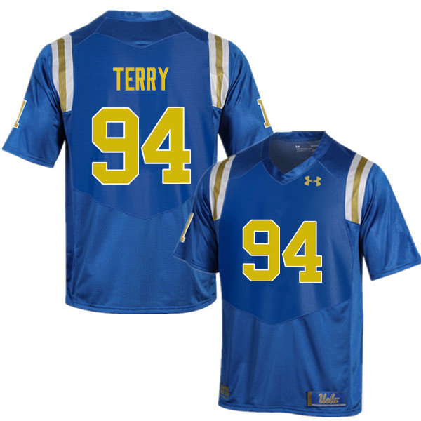 Men #94 Nick Terry UCLA Bruins Under Armour College Football Jerseys Sale-Blue